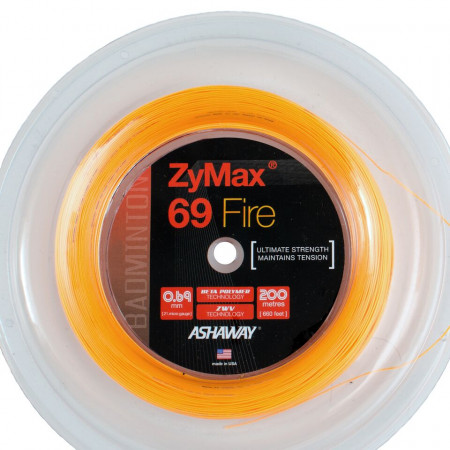 Ashaway ZyMax 69 Fire 200 Meter