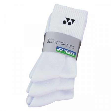 YONEX Socken 8422 3er Pack weiss Sportsocken Badminton Tennis Top Qalität SALE 