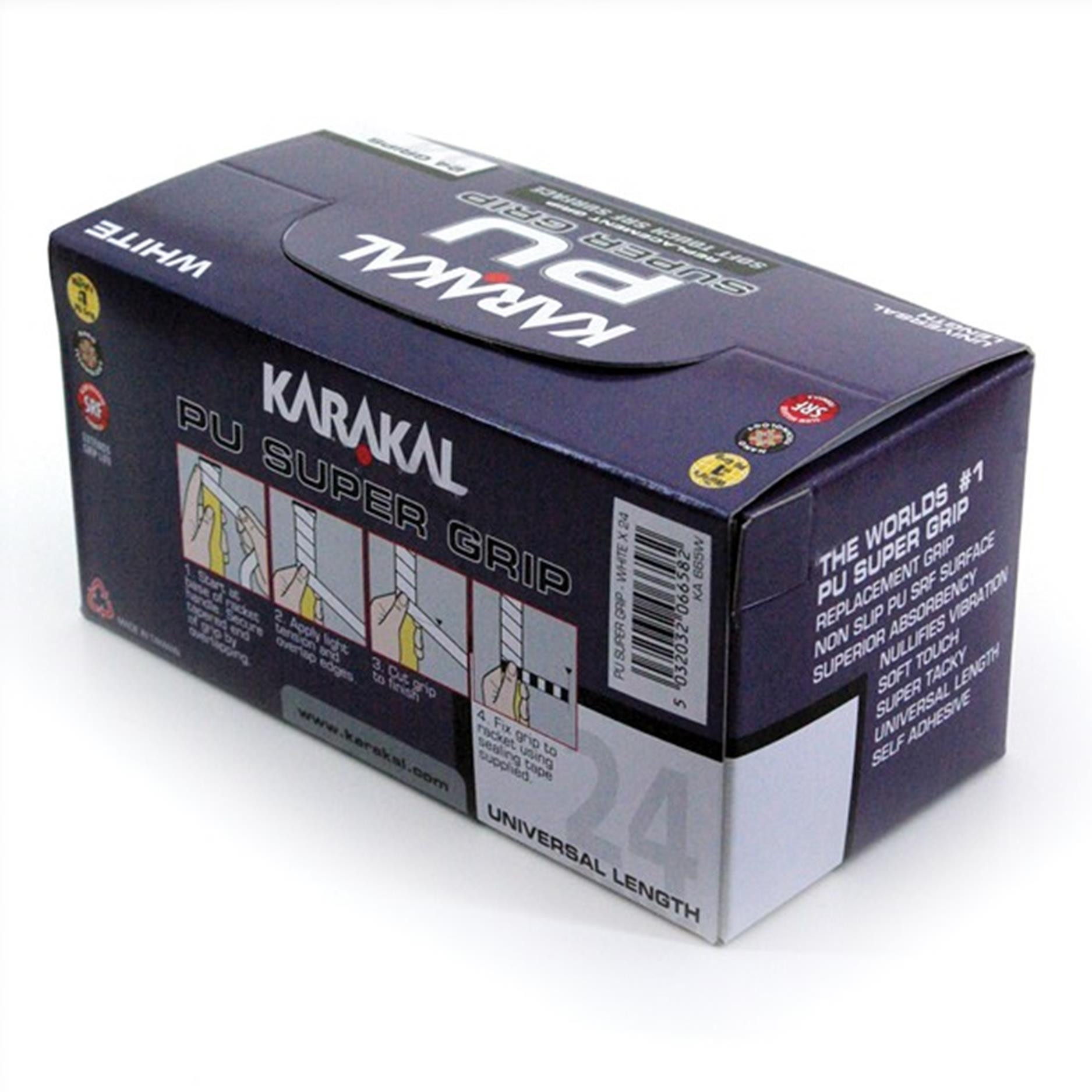 Karakal Racket PU Super Grip Box 24 D Unisex Adulto